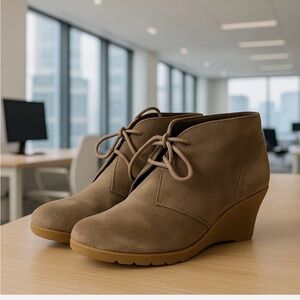 White Mountain Tan Ankle Booties